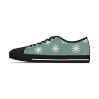 Seafoam Green Star Stamp Women's Low Top Sneakers! Free Shipping! Specialty Buy!