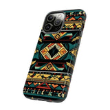 Black Aztec Tough Cases! Cellphone Cases! Multiple Sizes Available! Apple iPhone, Samsung Galaxy, and Google Pixel devices!