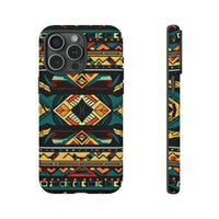 Black Aztec Tough Cases! Cellphone Cases! Multiple Sizes Available! Apple iPhone, Samsung Galaxy, and Google Pixel devices!