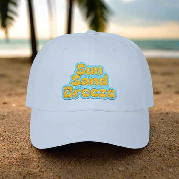 Embroidered Dad Cap - Sun Sand Breeze