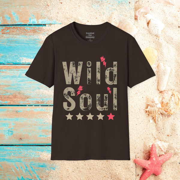 Wild Soul Lightning Bolt Unisex Graphic Tees! Summer Vibes! All New Heather Colors!!! Free Shipping!!!