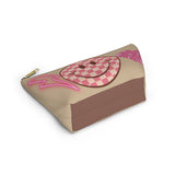 Pink Retro Cream Smiley Accessory Pouch, Check Out My Matching Weekender Bag! Free Shipping!!!