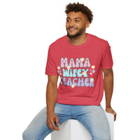 Mama Wifey Teacher Unisex Graphic Tees! All New Heather Colors!!! Free Shipping!!! Back To School!