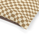 Brown and Cream Plaid Pet Bed! Foxy Pets! Free Shipping!!!