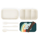 Enjoy Today Retro Teal Bento Lunch Box! Free Shipping!!! Great For Gifting! BPA Free!