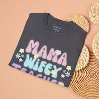 Mama Wifey Teacher Unisex Graphic Tees! All New Heather Colors!!! Free Shipping!!! Back To School!