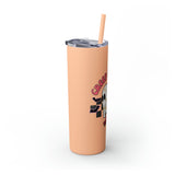 Creep It Real Roller Skating Skinny Tumbler with Straw, 20oz! Multiple Colors! Halloween!