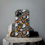 Spider Webs and Candy Corn Little Ghost Halloween Tough Phone Cases! Fall Vibes!