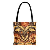 Scottish Thistle in Neutral Creamy Browns Fall Vibes Tote Bag!