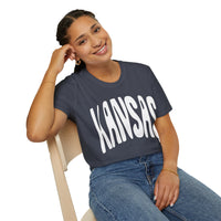 Kansas Groovy Unisex Graphic Tees! Summer Vibes! All New Heather Colors!!! Free Shipping!!!