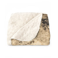 Acid Wash Beige Farmhouse Inspired Sherpa Fleece Blanket!