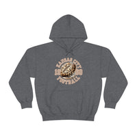 Kansas City Football Leopard Print Football Unisex Heavy Blend Hooded Sweatshirt! Football Season!