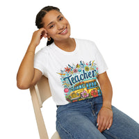 The Teacher Floral School Bus Unisex Graphic Tees! All New Heather Colors!!! Free Shipping!!! Back To School!