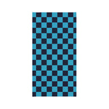 Black and Aqua Blue Plaid Lightweight Neck Gaiter! 4 Sizes Available! Free Shipping! UPF +50! Great For All Outdoor Sports!