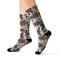 Cow Print Socks! 3 Sizes Available! Fast and Free Shipping!!! Giftable!
