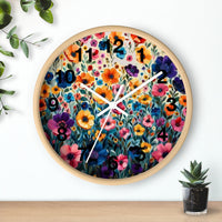 Boho Purple and Orange Ombre Print Wall Clock! Perfect For Gifting! Free Shipping!!! 3 Colors Available!