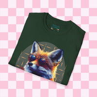 Retro Fox Graphic Tee! Ultra Soft! Free Shipping! Summer Vibes!