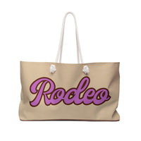 Chocolate Cream Purple Rodeo Vacation Travel Weekender Bag! Free Shipping!!!