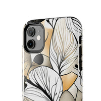 Neutral Autumn Leaves Fall Vibes Tough Phone Cases!