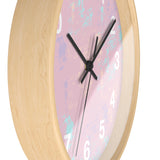 Boho Paint Washed Pink Print Wall Clock! Perfect For Gifting! Free Shipping!!! 3 Colors Available!