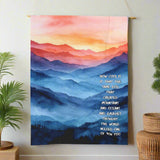 Velveteen Plush Blanket - Sunset with Inspirational Quote! The World Needs One of You!