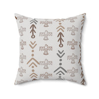 Western/Boho Grey Arrows and Thunderbirds Square Pillow!