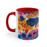 Abstract Watercolor Strokes Accent Coffee Mug, 11oz! Free Shipping! Great For Gifting! Lead and BPA Free!