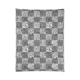 Lacy Grey, Girly Boho Patchwork Quilt Comforter! Super Soft! Free Shipping!! Mix and Match for That Boho Vibe!