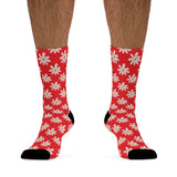 Red Daisy Unisex Eco Friendly Recycled Poly Socks!!! Free Shipping!!! 58% Recycled Materials!