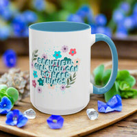 Beautiful Girl You Can Do Hard Things Mug! 11 oz/15 oz! Free Shipping! BPA Free! Microwave/Dishwasher Safe!