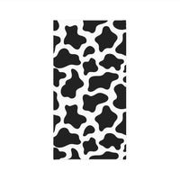 Black and White Cow Print Lightweight Neck Gaiter! 4 Sizes Available! Free Shipping! UPF +50! Great For All Outdoor Sports!