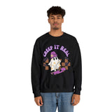 Creep it Real Skate Boarding Retro Ghost Unisex Heavy Blend Crewneck Sweatshirt! Halloween! Fall Vibes!