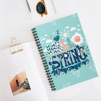 Hello Spring Aqua and Teal Journal! Free Shipping! Great for Gifting!