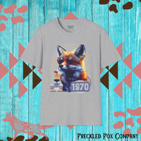 Retro Fox Graphic Tee! Ultra Soft! Free Shipping! Summer Vibes!