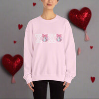 Valentines Day Sweatshirt Xoxo Disco Coquette/Back Printed