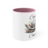 Coastal Cowgirl White Hat Accent Coffee Mug, 11oz! Multiple Colors Available!