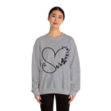 Valentines Day Butterfly Heart Medley Black Edition Unisex Sweatshirt! Retro! Free Shipping!!!