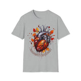 1 Emergency Department Anatomical Heart Fall Coloring Unisex Graphic Tees! Medical Vibes! Fall Vibes!