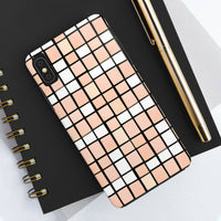 Pastel Pink Checkerboard Tough Phone Cases, Case-Mate!