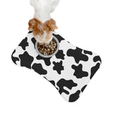 Black and White Cow Print Pet Feeding Mats! Dog and Cat Shapes! Foxy Pets! Free Shipping!!!