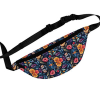 Boho Purple Watercolor Florals Unisex Fanny Pack! Free Shipping! One Size Fits Most!
