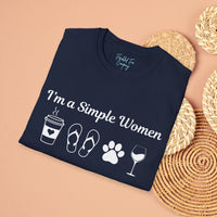 I'm a Simple Women Unisex Graphic Tees! Summer Vibes! All New Heather Colors!!! Free Shipping!!!