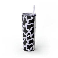 Grandma Cow Printed Skinny Tumbler with Straw, 20oz! Multiple Colors! Grandparent Vibes!