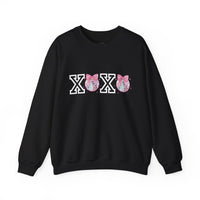 Valentines Day Sweatshirt Xoxo Disco Coquette/Back Printed