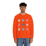 Starfish Medley Unisex Sweatshirt! Plus Sizes Available!