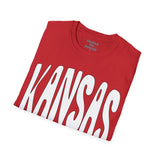 Kansas Groovy Unisex Graphic Tees! Summer Vibes! All New Heather Colors!!! Free Shipping!!!