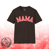 Valentines Day Mama Pink Heart Medley Unisex Graphic Tee! All New Heather Colors!!! Free Shipping!!!