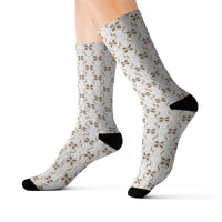 Vintage Western Inspired White Star Print Socks! 3 Sizes Available! Fast and Free Shipping!!! Giftable!