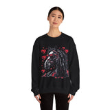 Valentines Day Black Horse Red Hearts Edition Unisex Sweatshirt! Retro! Free Shipping!!!