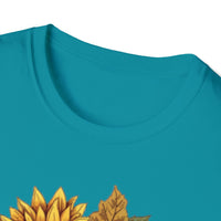 Sunflower Pumpkin Patch Halloween Fall Vibes Unisex Graphic Tees!